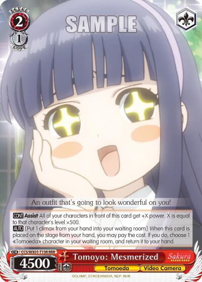 Tomoyo Mesmerized RRR CCS/WX01-T13R RRR Cardcaptor Sakura: Clear Card Card