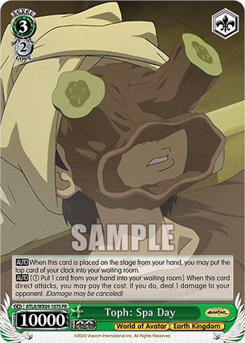 Toph Spa Day Foil ATLA/WX04-107S PR Avatar: The Last Airbender Card