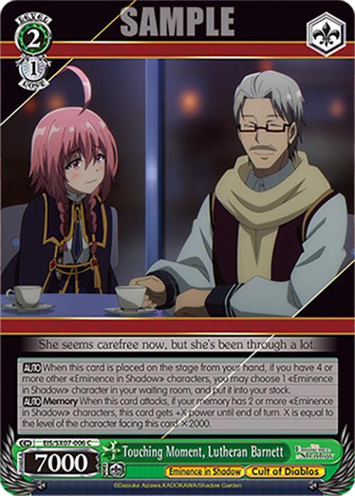 Touching Moment Lutheran Barnett EIS/SX07-006 The Eminence in Shadow Card