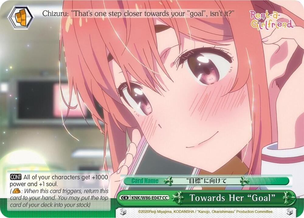 Towards Her Goal KNK/W86-E047 CC Rent-A-Girlfriend Card