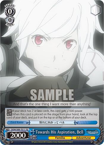 Towards His Aspiration Bell DDM/S88-TE11 TD Is it Wrong to Try to Pick Up Girls in a Dungeon? Card