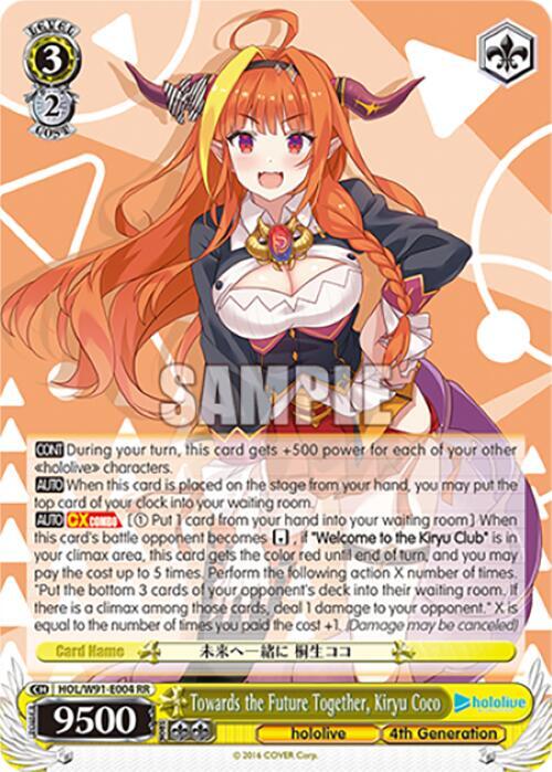 Towards the Future Together Kiryu Coco HOL/W91-E004 RR hololive production Card