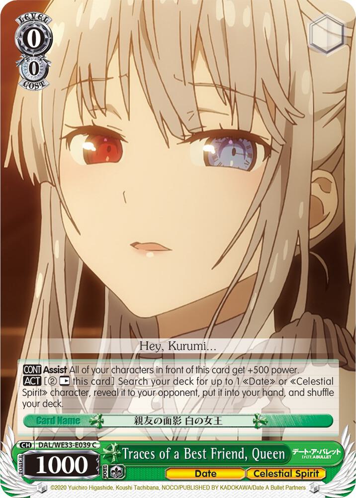 Traces of a Best Friend Queen DAL/WE33-E039 C Date A Bullet Card