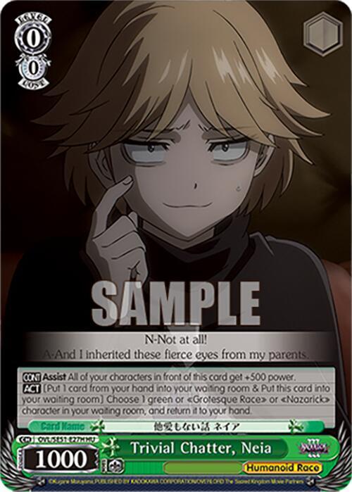 Trivial Chatter Neia HU OVL/SE51-E27H HU Nazarick: Tomb of the Undead Vol.3 Extra Booster Card