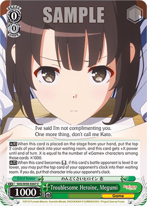 Troublesome Heroine Megumi SHS/W98-E047 C Saekano the Movie: Finale Card