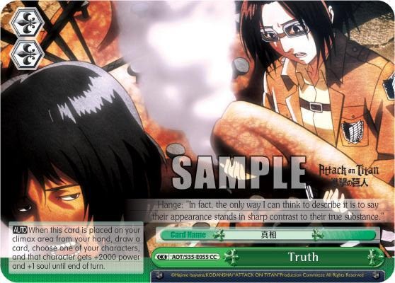 Truth AOT/S35-E055 CC Attack on Titan Card