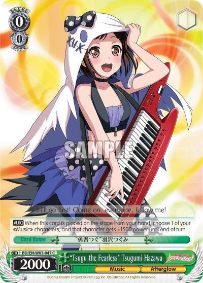 Tsugu the Fearless Tsugumi Hazawa BD/EN-W03-047 C BanG Dream! Girls Band Party! MULTI LIVE Card