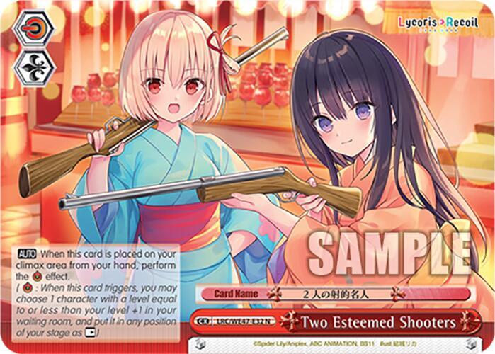 Two Esteemed Shooters LRC-WE47-E32 N Lycoris Recoil Premium Booster Card