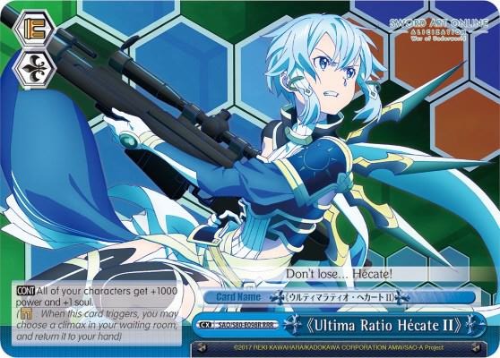 Ultima Ratio Hecate II RRR SAO/S80-E098R RRR Sword Art Online -Alicization- Vol.2 Card