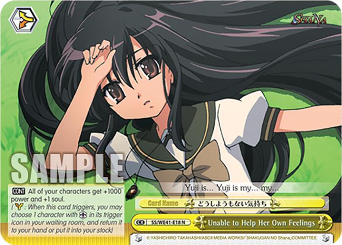 Unable to Help Her Own Feelings SS/WE41-E18 N Shakugan no Shana Premium Booster Card