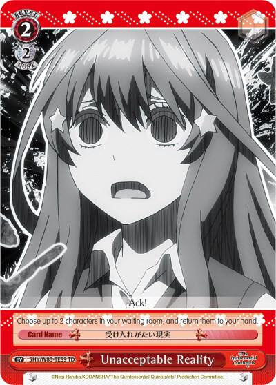 Unacceptable Reality 5HY/W83-TE89 TD The Quintessential Quintuplets Card