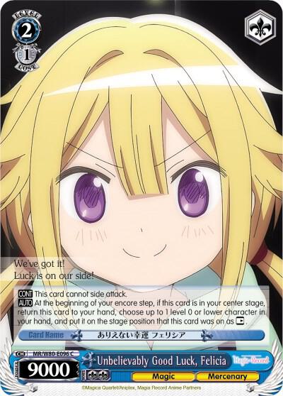 Unbelievably Good Luck Felicia MR/W80-E096 C Magia Record: Puella Magi Madoka Magica [Side Story] (Anime) Card