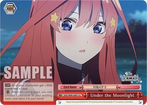 Under the Moonlight 5HY/W90-E081 CC The Quintessential Quintuplets 2 Card