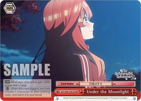 Under the Moonlight RRR 5HY/W90-E081R RRR The Quintessential Quintuplets 2 Card
