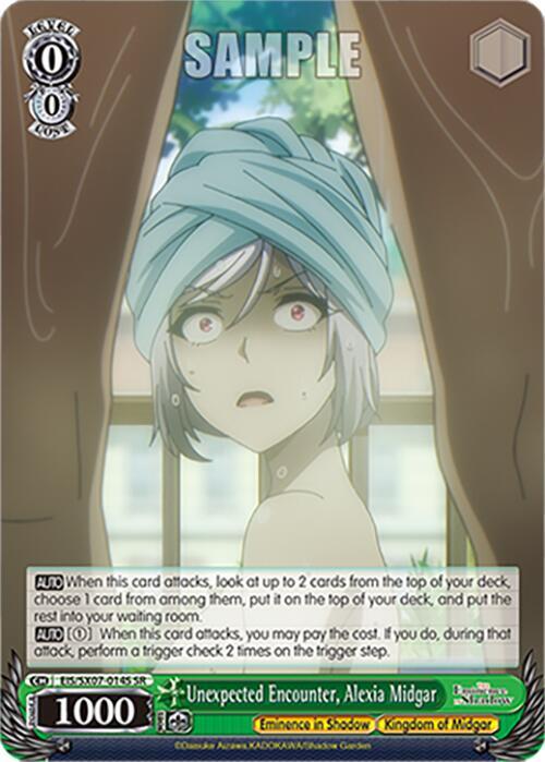 Unexpected Encounter Alexia Midgar SR EIS/SX07-014S The Eminence in Shadow Card