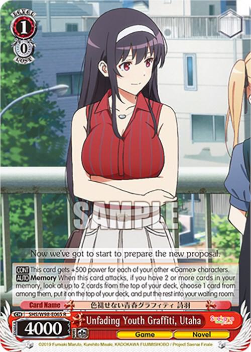 Unfading Youth Graffiti Utaha SHS/W98-E065 R Saekano the Movie: Finale Card