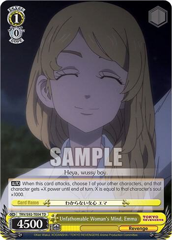 Unfathomable Womans Mind Emma TRV/S92-TE04 TD Tokyo Revengers Card