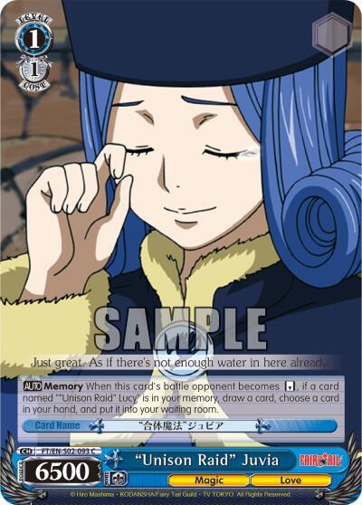 Unison Raid Juvia FT/EN-S02-093 C Fairy Tail ver.E Card