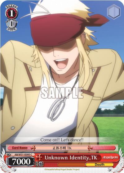 Unknown Identity TK AB/W31-E095 C Angel Beats! Re:Edit Card