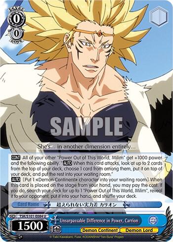 Unsurpassable Difference in Power Carrion TSK/S101-E084 U That Time I Got Reincarnated as a Slime Vol.3 Card
