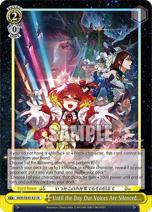 Until the Day Our Voices Are Silenced MDE/SE45E21 N MACROSS Delta Premium Booster Card