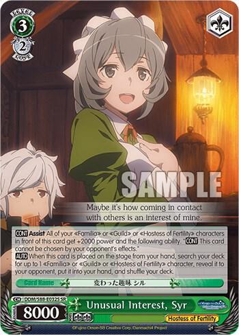 Unusual Interest Syr SR DDM/S88-E032S SR Is it Wrong to Try to Pick Up Girls in a Dungeon? Card