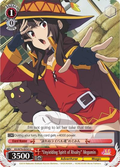 Unyielding Spirit of Rivalry Megumin KS/W76-E050 U KonoSuba The Movie: Legend of Crimson Card