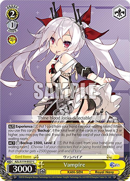 Vampire AZL/S119-E027 C Azur Lane Vol. 2 Card