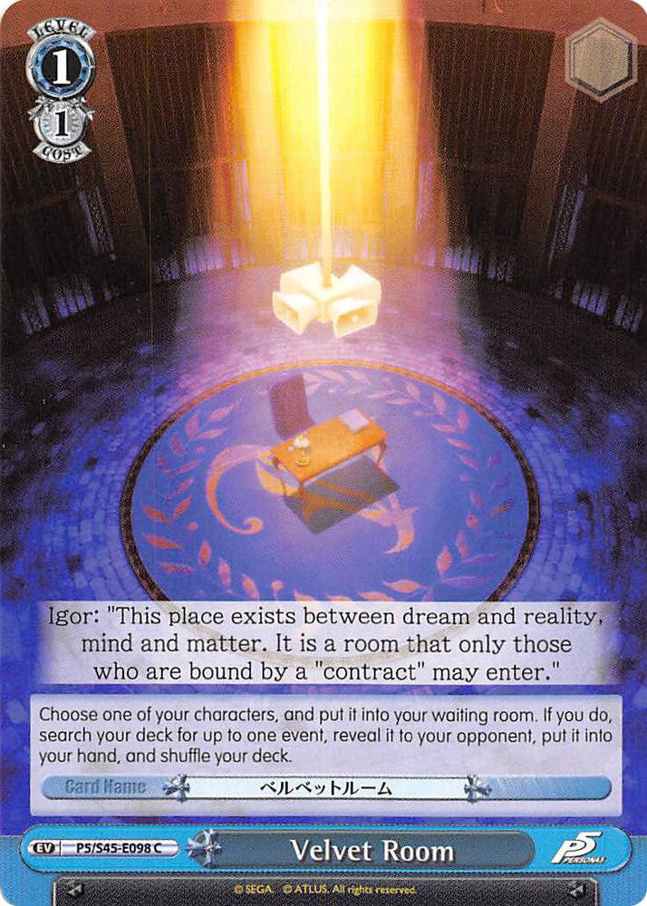 Velvet Room P5/S45-E098 C Persona 5 Card