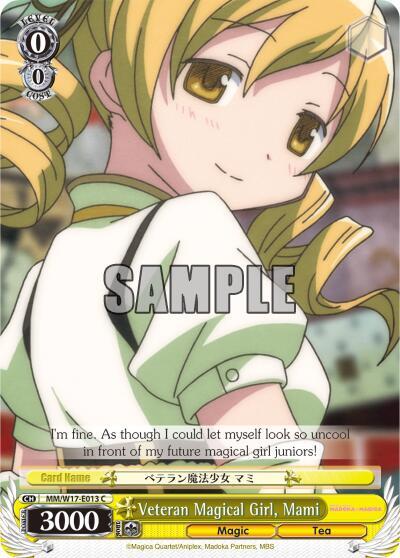 Veteran Magical Girl Mami MM/W17-E013 C Puella Magi Madoka Magica Card