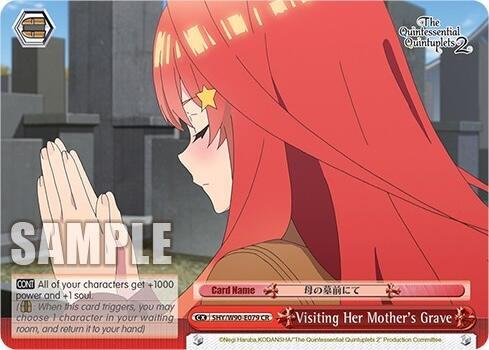 Visiting Her Mothers Grave 5HY/W90-E079 CR The Quintessential Quintuplets 2 Card