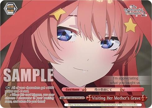 Visiting Her Mothers Grave OFR 5HY/W90-E079OFR OFR The Quintessential Quintuplets 2 Card