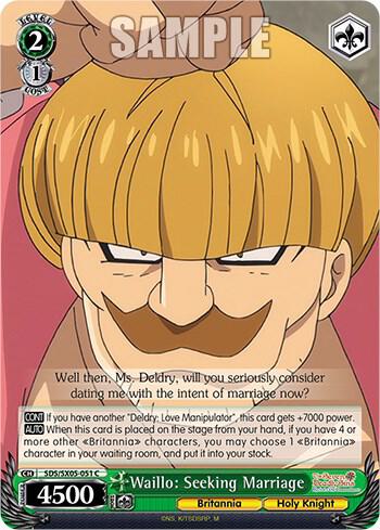 Waillo Seeking Marriage SDS/SX05-051 C The Seven Deadly Sins: Revival of The Commandments Card