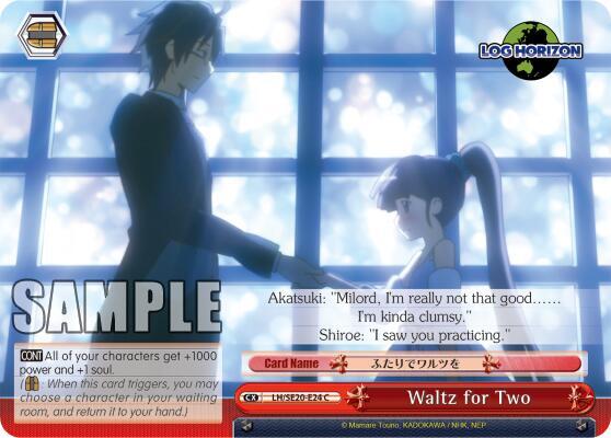 Waltz for Two Alternate Foil LH/SE20-E24 CC LOG HORIZON Card