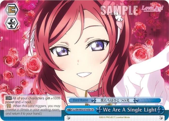 We Are A Single Light b Blue LL/EN-W02-E165b CR Love Live! DX Vol.2 Card