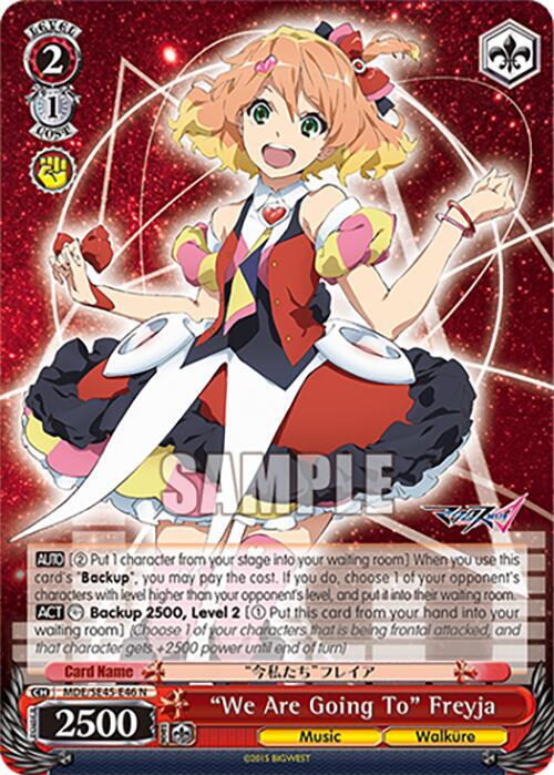 We Are Going To Freyja MDE/SE45E46 N MACROSS Delta Premium Booster Card