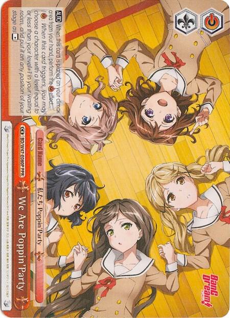 We Are PoppinParty Parallel Foil BD/W47-E080P PPR BanG Dream! Card