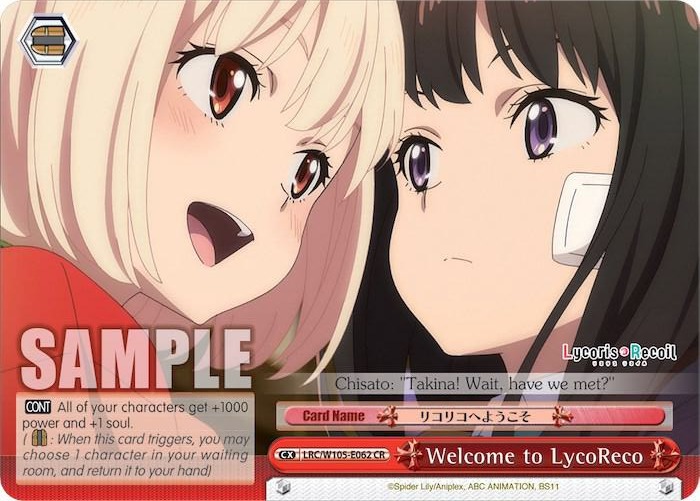 Welcome to LycoReco LRC/W105-E062 CR Lycoris Recoil Card