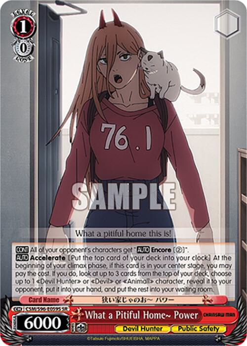 What a Pitiful Home~ Power SR CSM/S96-E059S SR Chainsaw Man Card