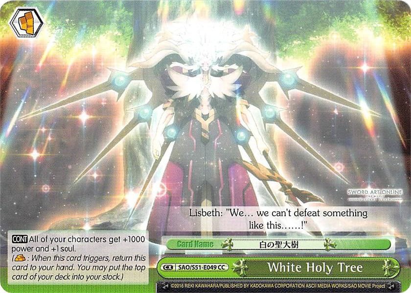 White Holy Tree SAO/S51-E049 CC Sword Art Online The Movie: -Ordinal Scale- Card