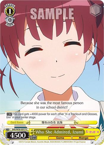 Who She Admired Izumi SHS/W56-E017 C Saekano: How to Raise a Boring Girlfriend Card