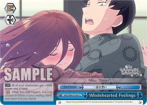 Wholehearted Feelings 5HY/W90-E100 CC The Quintessential Quintuplets 2 Card