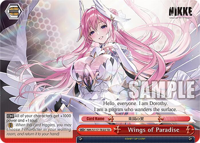 Wings of Paradise NIK/S117-TE22 TD GODDESS OF VICTORY: NIKKE Card