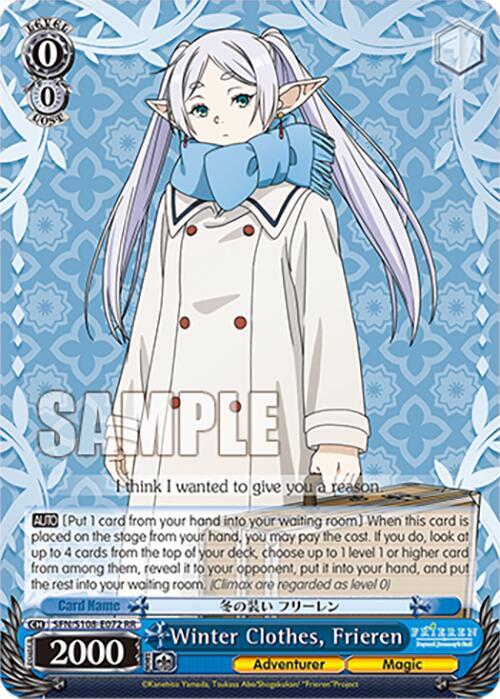 Winter Clothes Frieren SFN/S108-E072 RR Frieren: Beyond Journey’s End Card