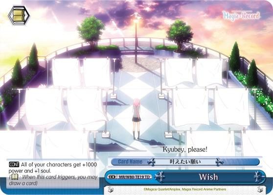 Wish MR/W80-TE19 TD Magia Record: Puella Magi Madoka Magica [Side Story] (Anime) Card