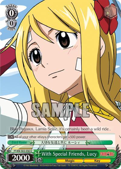 With Special Friends Lucy FT/EN-S02-036 U Fairy Tail ver.E Card