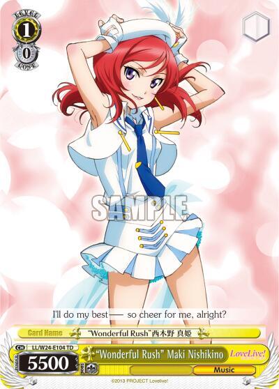 Wonderful Rush Maki Nishikino LL/W24-E104 TD Love Live! Card