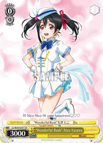 Wonderful Rush Nico Yazawa LL/W24-E101 TD Love Live! Card