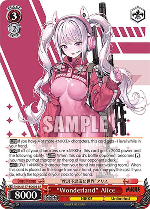 Wonderland Alice SR NIK/S117-E060S SR GODDESS OF VICTORY: NIKKE Card