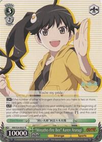 Wreathe fire Bee Karen Araragi NM/S24-E027 NISEMONOGATARI Card